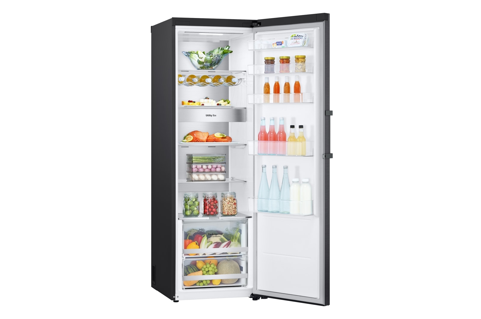 LG Outlet Frigorífico Clasificación C, 413L, Acero Negro-grisáceo mate antihuellas, GLM71MCCSX.OUTLET