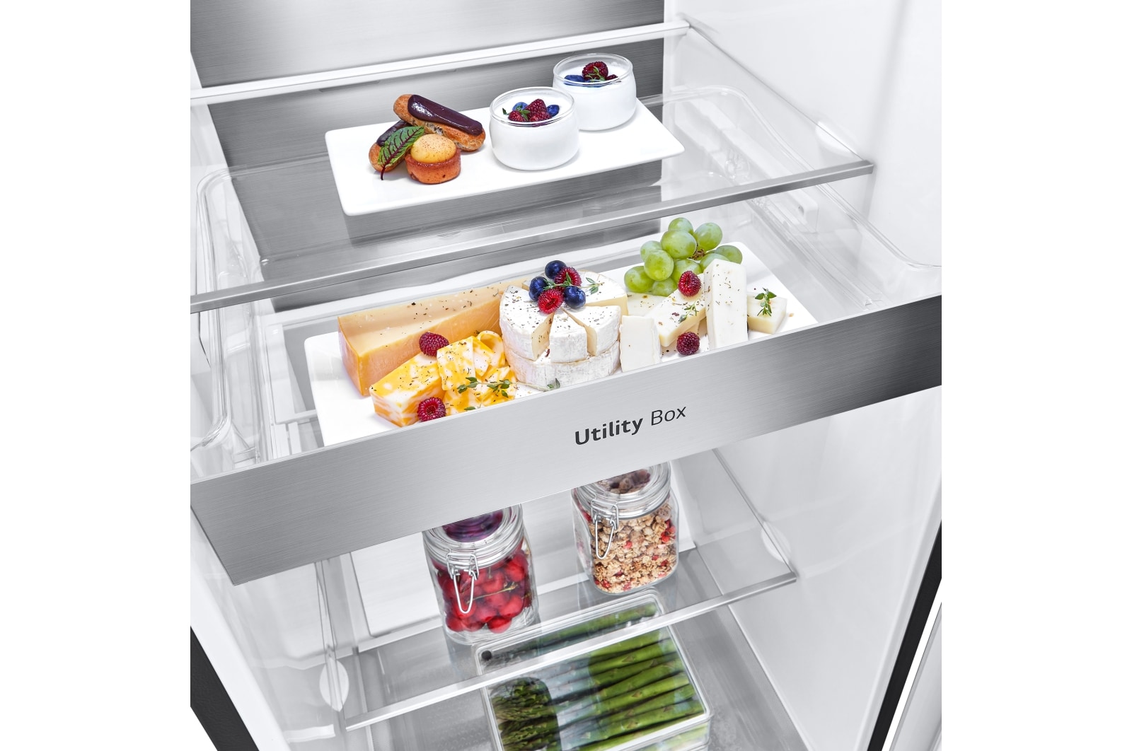 LG Outlet Frigorífico Clasificación C, 413L, Acero Negro-grisáceo mate antihuellas, GLM71MCCSX.OUTLET