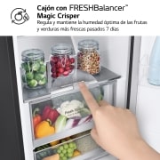 LG Outlet Frigorífico Clasificación C, 413L, Acero Negro-grisáceo mate antihuellas, GLM71MCCSX.OUTLET