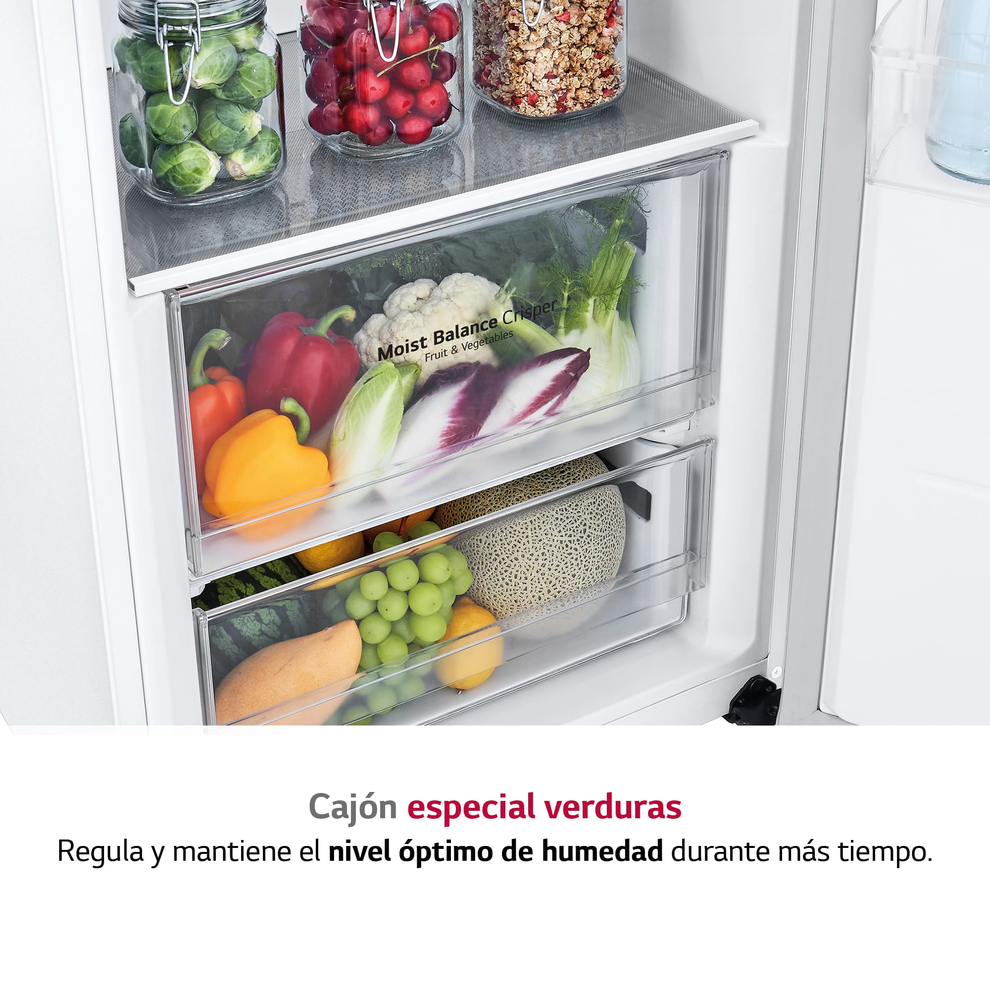 LG Nevera 1 Puerta DoorCooling + Clasificación E, 386L  - Blanco, GLT51SWGSZ