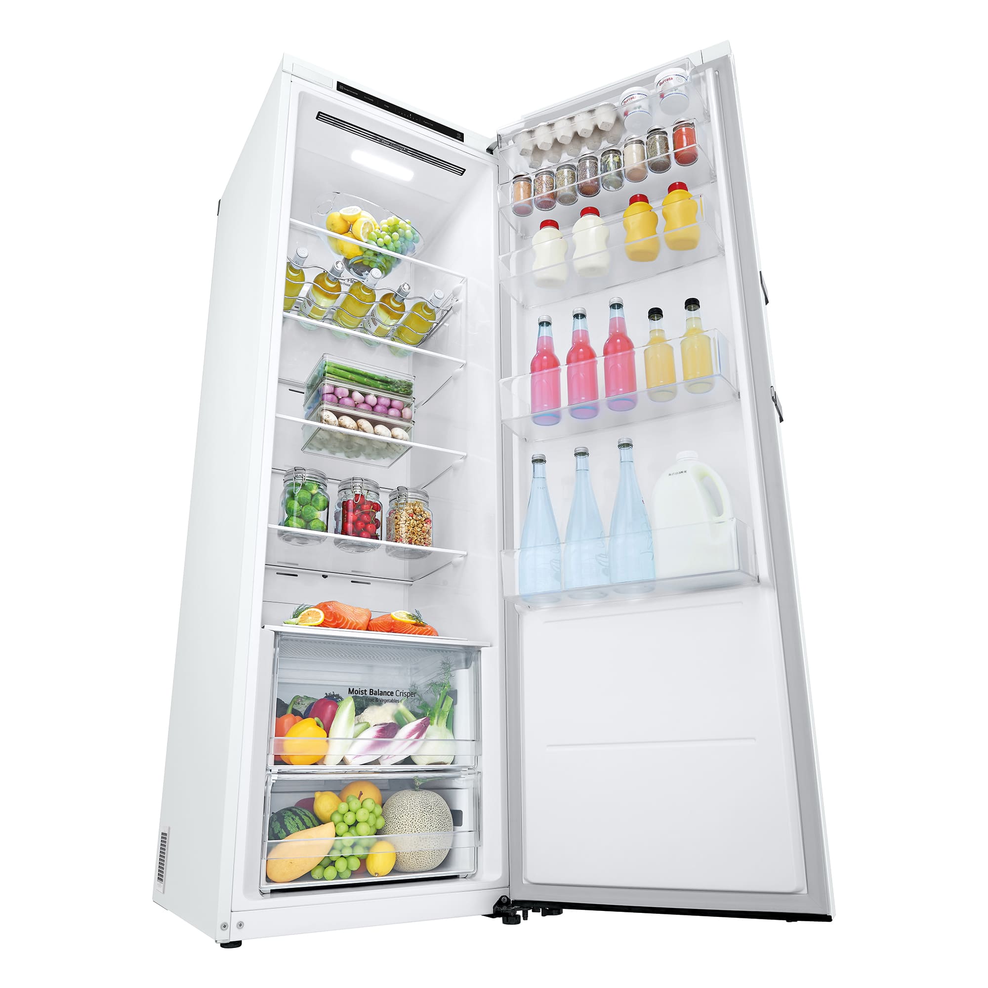 LG Nevera 1 Puerta DoorCooling + Clasificación E, 386L  - Blanco, GLT51SWGSZ