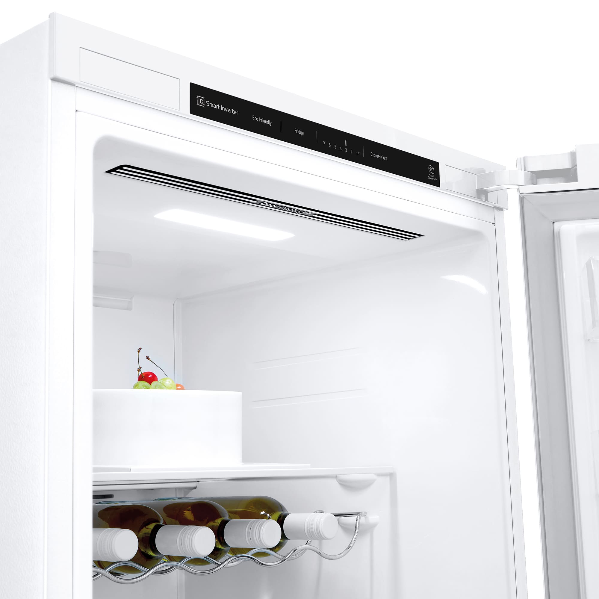 LG Nevera 1 Puerta DoorCooling + Clasificación E, 386L  - Blanco, GLT51SWGSZ
