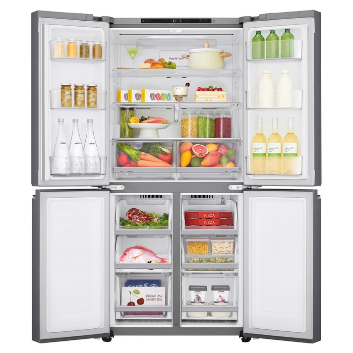 LG Frigorífico American Combi  , Clasificación F, Ancho 83cm,  530l. Inox antihuellas, GMB844PZFG