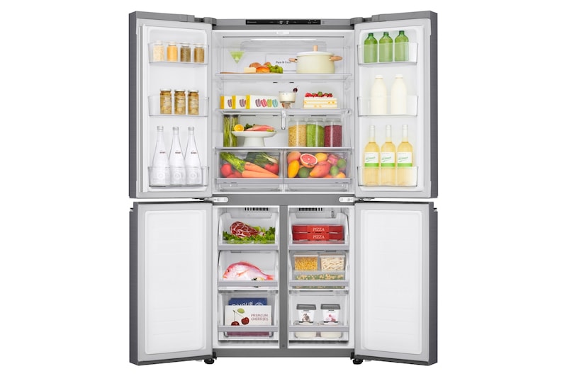 LG Frigorífico American Combi  , Clasificación F, Ancho 83cm,  530l. Inox antihuellas, GMB844PZFG