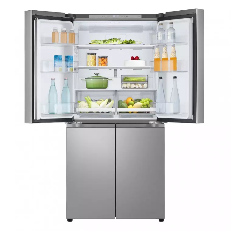LG Frigorífico American Combi Ancho 83cm, Clasificación D, 530 L, Inox antihuellas, GMB860PYDD.APYQEUR