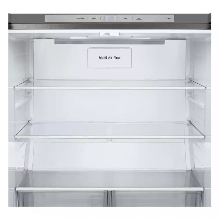LG Frigorífico American Combi Ancho 83cm, Clasificación D, 530 L, Inox antihuellas, GMB860PYDD.APYQEUR