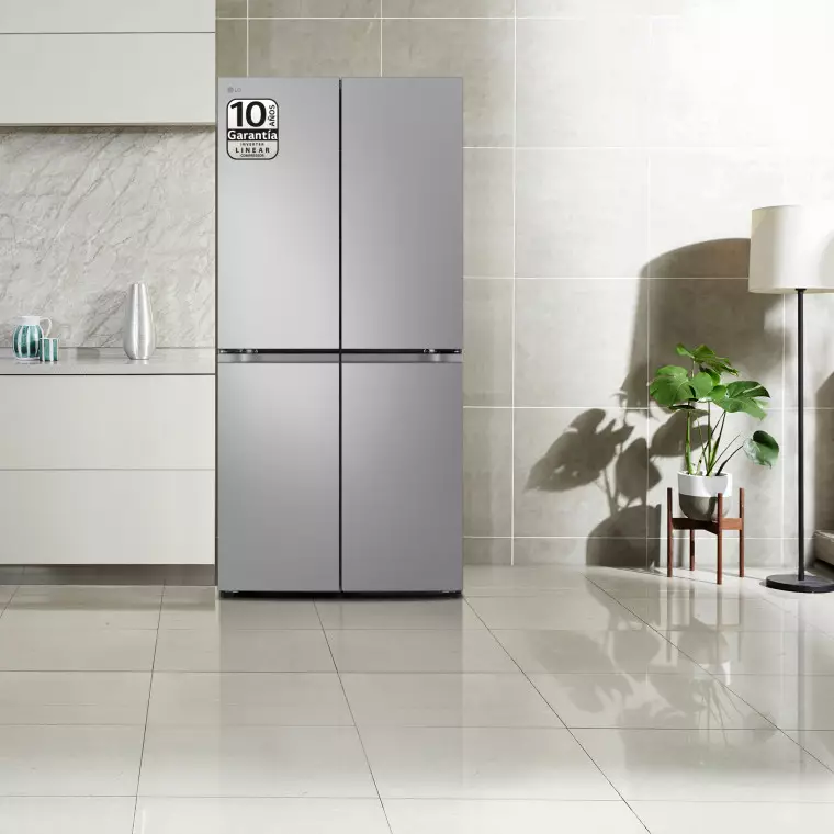 LG Frigorífico American Combi Ancho 83cm, Clasificación D, 530 L, Inox antihuellas, GMB860PYDD.APYQEUR