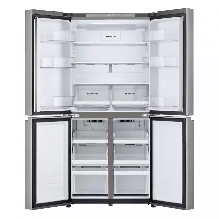 LG Frigorífico American Combi Ancho 83cm, Clasificación D, 530 L, Inox antihuellas, GMB860PYDD.APYQEUR