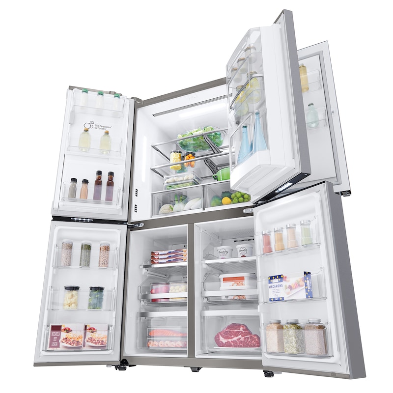 LG Frigorífico American Combi Door-in-Door™, Clasificación F, 705 L, Acero inoxidable antihuellas, GMJ945NS9F
