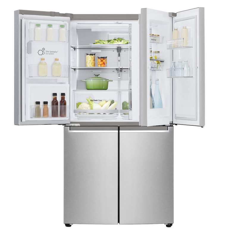 LG Frigorífico American Combi Door-in-Door™, Clasificación F, 705 L, Acero inoxidable antihuellas, GMJ945NS9F
