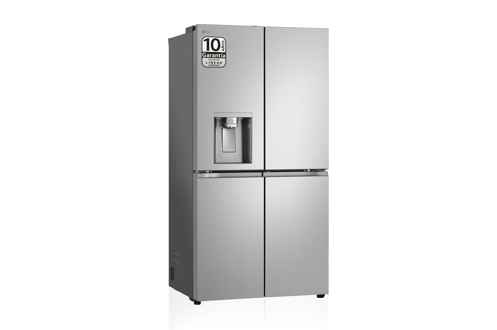 Vista frontal de Outlet Frigorífico American Combi Door-in-Door™, Clasificación E, 634 L, Acero texturizado antihuellas GMJ960MBJE.OUTLET