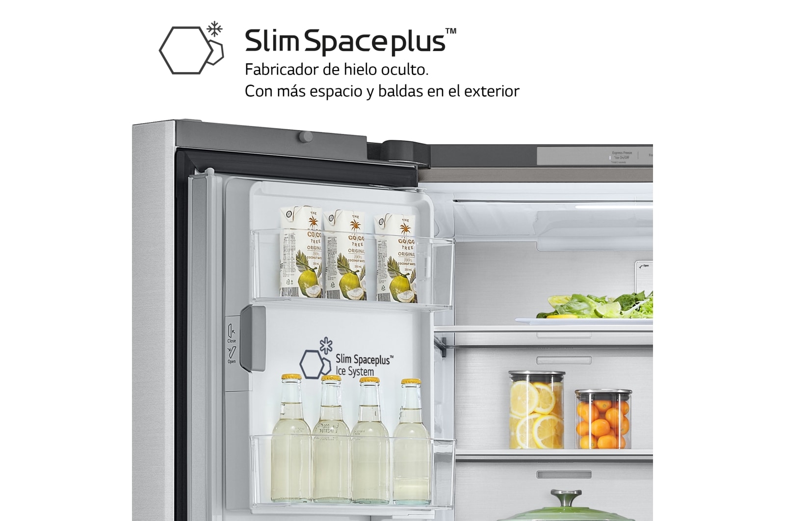 LG Outlet Frigorífico American Combi Door-in-Door™, Clasificación E, 634 L, Acero texturizado antihuellas, GMJ960MBJE.OUTLET