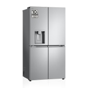 Vista frontal de Outlet Frigorífico American Combi Door-in-Door™, Clasificación E, 634 L, Acero texturizado antihuellas GMJ960MBJE.OUTLET