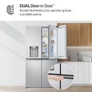 LG Outlet Frigorífico American Combi Door-in-Door™, Clasificación E, 634 L, Acero texturizado antihuellas, GMJ960MBJE.OUTLET
