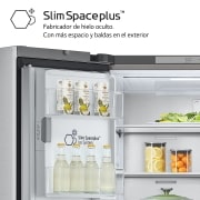LG Outlet Frigorífico American Combi Door-in-Door™, Clasificación E, 634 L, Acero texturizado antihuellas, GMJ960MBJE.OUTLET