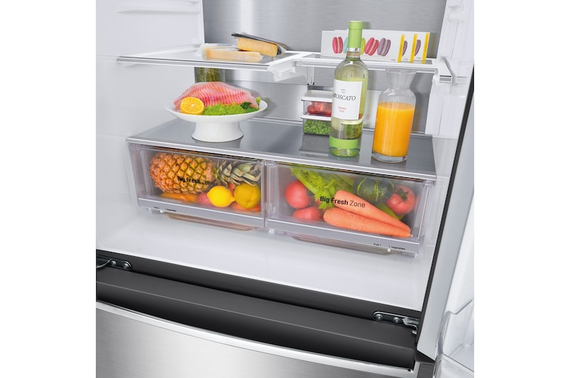LG Frigorífico American Combi, Clasificación F, Ancho 83cm, 570l , GML643PZ6F