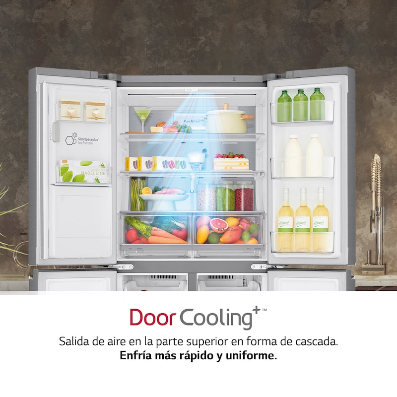 LG Frigorífico American Combi, Clasificación F, Ancho 83cm,  570l , GML844PZ6F