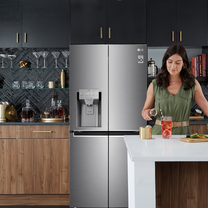 LG Frigorífico American Combi, Clasificación F, Ancho 83cm,  570l , GML844PZ6F