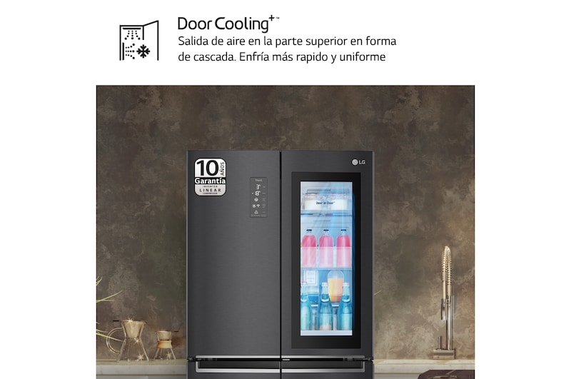 LG Frigorífico American Combi Instaview Door-In-Door, Clasificación E, 530l, Serie 830 , GMQ844MC5E
