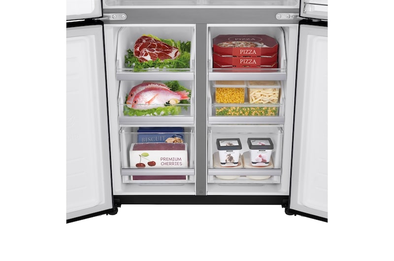 LG Frigorífico American Combi Instaview Door-In-Door, Clasificación E, 530l, Serie 830 , GMQ844MC5E