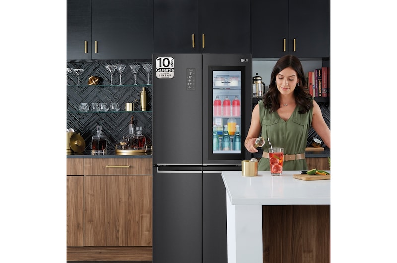 LG Frigorífico American Combi Instaview Door-In-Door, Clasificación E, 530l, Serie 830 , GMQ844MC5E