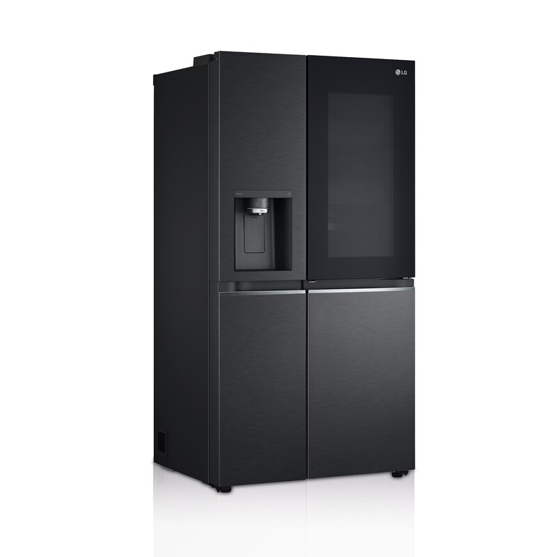 LG Frigorífico American Combi InstaView Door-in-Door™, Clasificación F, 705 L, Acero negro mate antihuellas, GMX945MC9F