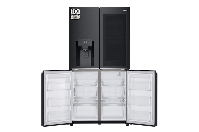LG Frigorífico American Combi InstaView Door-in-Door™, Clasificación F, 705 L, Acero negro mate antihuellas, GMX945MC9F