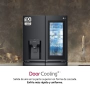 LG Frigorífico American Combi InstaView Door-in-Door™, Clasificación F, 705 L, Acero negro mate antihuellas, GMX945MC9F