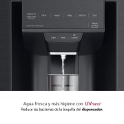 LG Frigorífico American Combi InstaView Door-in-Door™, Clasificación F, 705 L, Acero negro mate antihuellas, GMX945MC9F