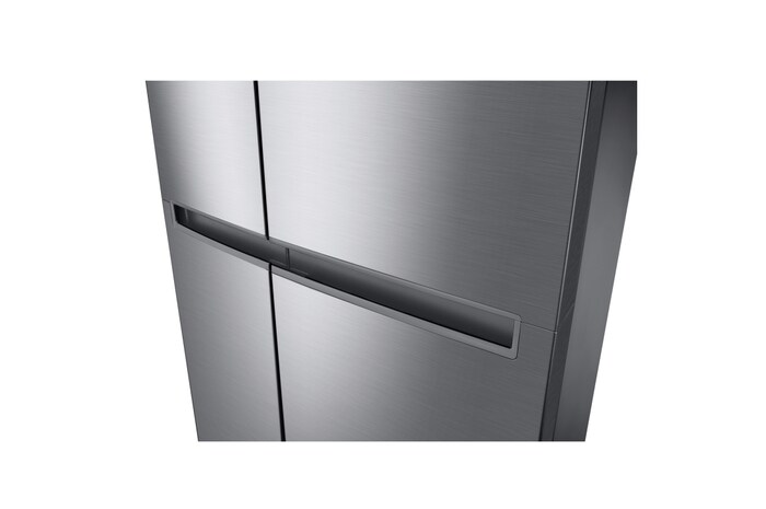 LG Frigorífico Side By side, serie 300, Clasificación F, 634L Inox antihuellas, GSBV30PZXM