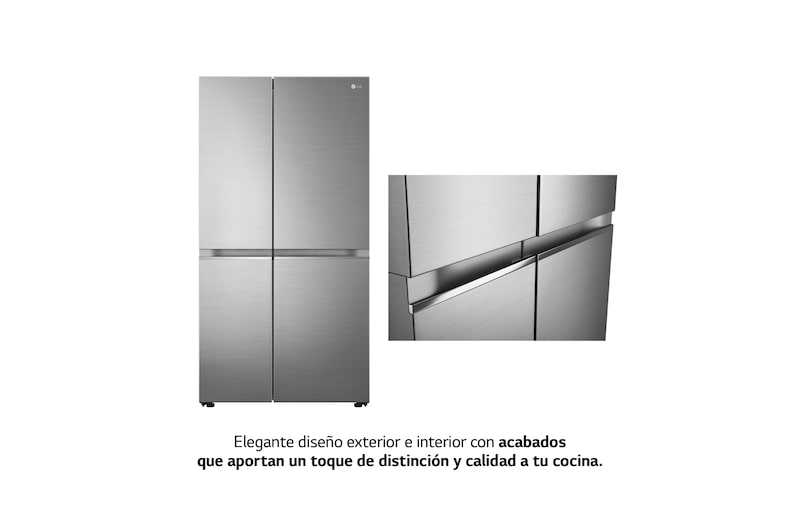 LG Frigorífico Americano Inverter Linear compressor, Clasificación E, 655 L, GSBV70PZTE
