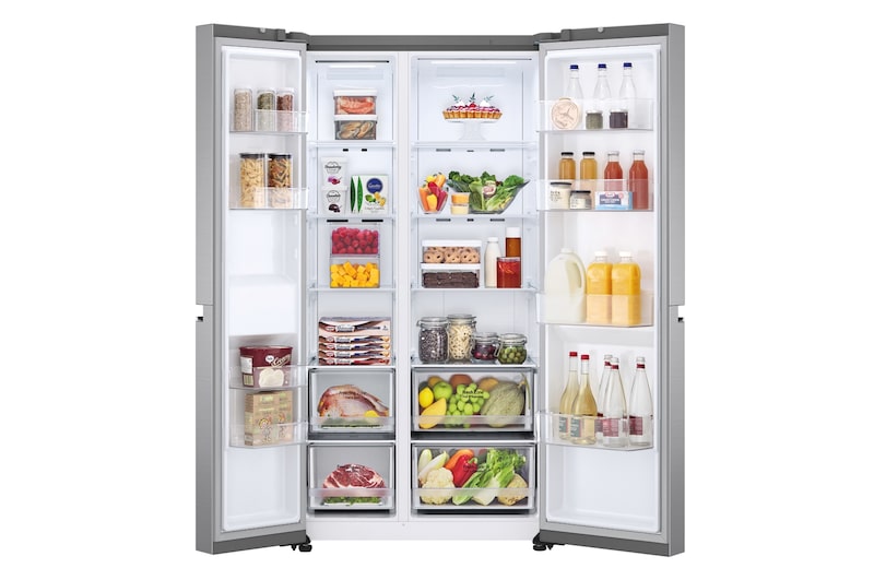 LG Frigorífico Americano Inverter Linear compressor, Clasificación E, 655 L, GSBV70PZTE