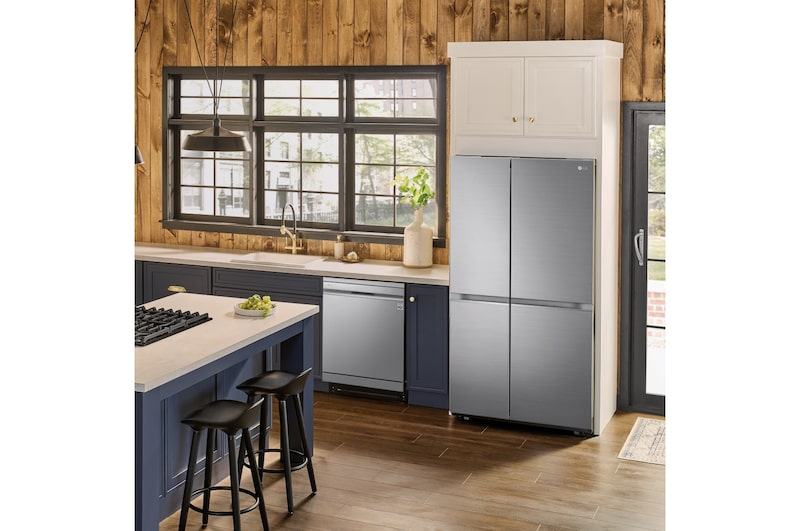 LG Frigorífico Americano Inverter Linear compressor, Clasificación E, 655 L, GSBV70PZTE