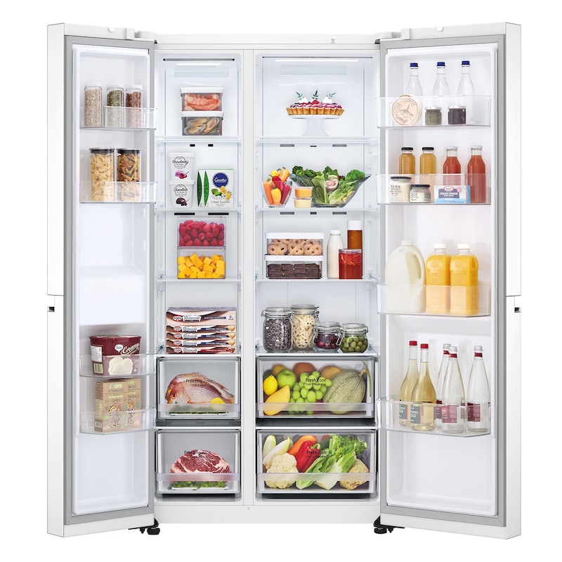LG Frigorífico Americano Smart Inverter, Clasificación F, 655 L , GSBV70SWTM