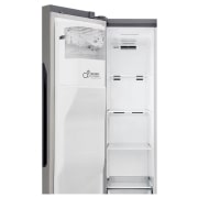 LG Frigorífico Americano, Door-in-Door, Clasificación F, capacidad 663 l, sin instalación a toma de agua, Inox Grafito Antihuellas, GSJ361DIDV