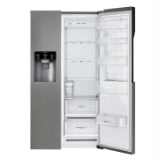 LG Frigorífico Americano, Door-in-Door, Clasificación F, capacidad 663 l, sin instalación a toma de agua, Inox Grafito Antihuellas, GSJ361DIDV