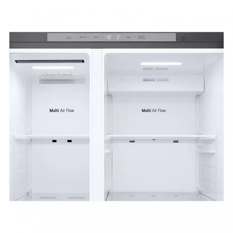LG Frigorífico Side By side  Serie 400, Door-In-Door, sin toma de agua, Inox antihuellas.  E, 641 L, GSJC41PYPE.APYQEUR