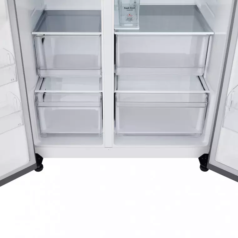 LG Outlet Frigorífico Side By side Serie 400, Door-In-Door, sin toma de agua, Inox antihuellas. E, 641 L, GSJC41PYPE.OUTLET