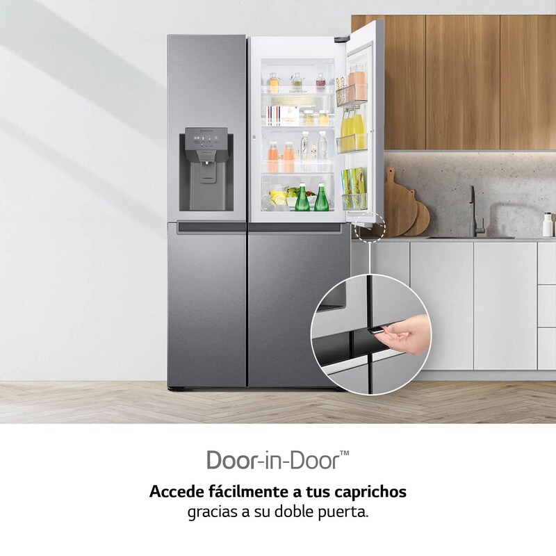LG Frigorífico Americano Door-In-Door, Clasificación F, 635 L, GSJV31DSXF