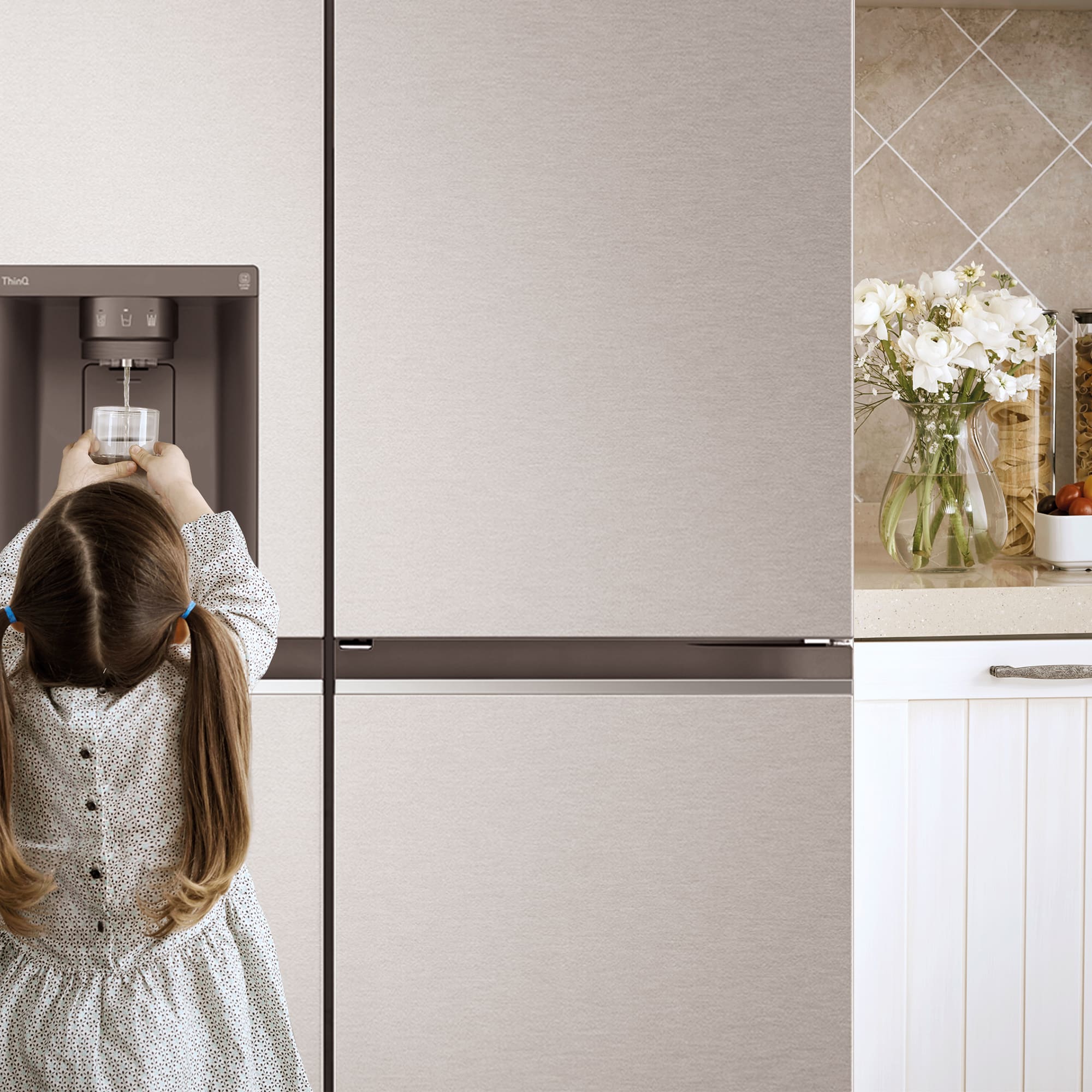 LG Frigorífico Americano Door-In-Door, Clasificación E, 635 L, GSJV70MBLE