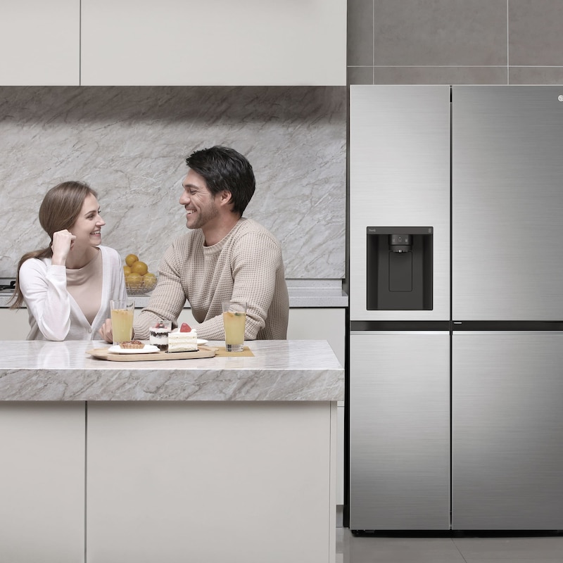 LG Frigorífico Americano Door-In-Door, Clasificación F, 635 L     , GSJV70PZTF