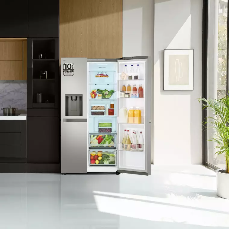 LG Outlet Frigorífico Side By side Serie 400, Inox antihuellas. E, 641 L, GSLC40PYPE.OUTLET
