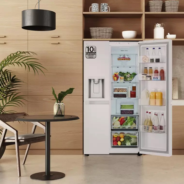 LG Frigorífico Side By side  Serie 400,  Blanco E, 641 L, GSLC40SWPE