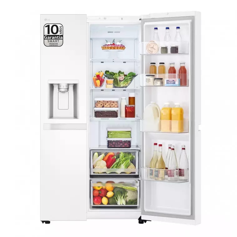 LG Frigorífico Side By side  Serie 400,  Blanco E, 641 L, GSLC40SWPE