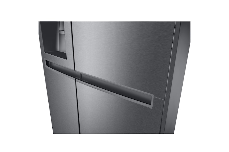LG Frigorífico Side By side, serie 300, Clasificación F, 634L Inox antihuellas , GSLV31DSXM