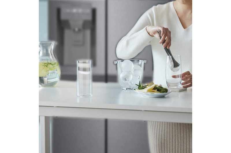 LG Frigorífico Side By side, serie 300, Clasificación F, 634L Inox antihuellas , GSLV31DSXM