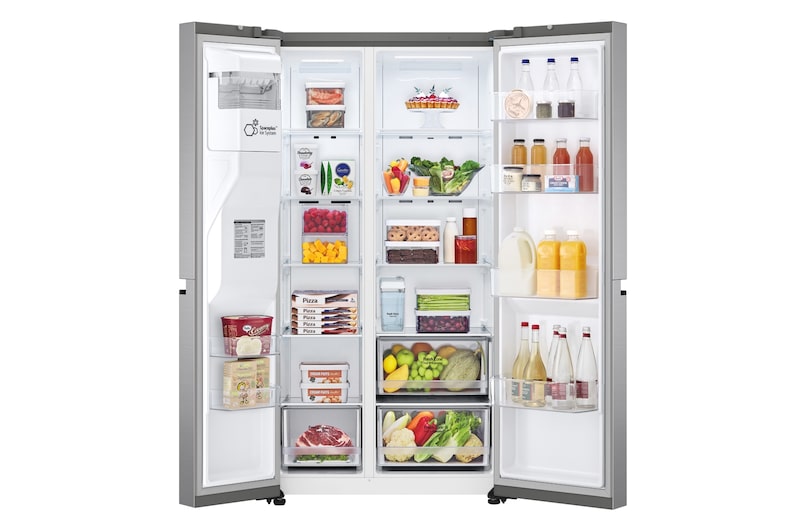 LG Frigorífico Side By side, Serie 500,  Inverter Linear compressor ,Clasificación E, 635 L, GSLV50PZXE