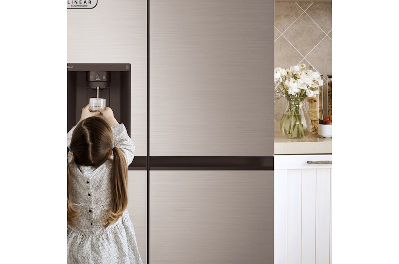 LG Frigorífico Side By side, Serie 500,  Inverter Linear compressor ,Clasificación E, 635 L, GSLV50PZXE