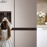 LG Frigorífico Side By side, Serie 500, Inverter Linear compressor , sin toma de agua, Clasificación E, 635 L, GSLV51PZXE
