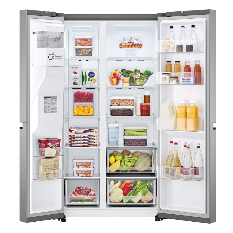 LG Frigorífico Americano Smart Inverter, Clasificación F, 635 L , GSLV51PZXM